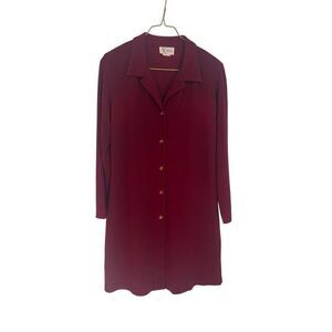 Vintage K petite red button jacket‎ dress size 8 petite